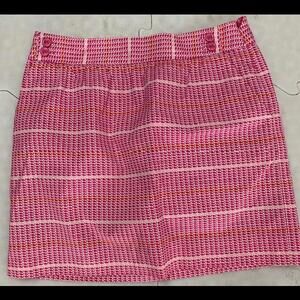 Vineyard Vines Mini Skirt Whale Print Striped Pink Skirt S:0